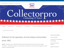 Tablet Screenshot of collectorpro.com